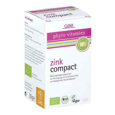 Zink Compact Bio Tabletten 60 stk von GSE Vertrieb Biologische Nahrung PZN 12477457