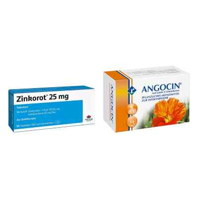 Zinkorot 25 Mg Tabletten + Angocin Anti Infekt N Filmtabletten