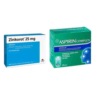 Zinkorot 25 Mg Tabletten + Aspirin Complex Beutel