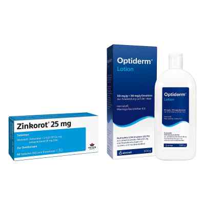 Zinkorot 25 Mg Tabletten + Optiderm Lotion