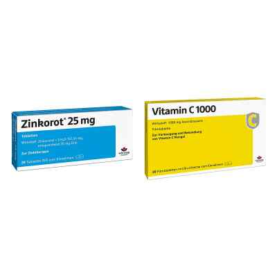 Zinkorot 25 Mg Zink Tabletten+ Vitamin C1000 Filmtabletten