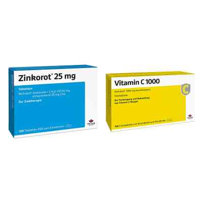 Zinkorot 25 Mg Zink Tabletten+ Vitamin C1000 Filmtabletten