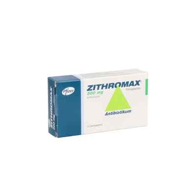Zithromax 500 mg Filmtabletten 3 stk von Pfizer Pharma GmbH PZN 02481966