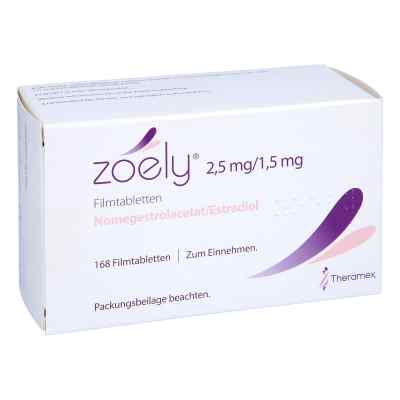 Zoely 2,5 Mg/1,5 Mg Filmtabletten 6X28 stk von Theramex Ireland Ltd. PZN 17267121