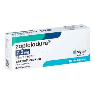 Zopiclodura 7,5 mg Filmtabletten 10 stk von Mylan Healthcare GmbH PZN 01215470