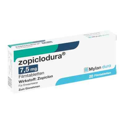 Zopiclodura 7,5 mg Filmtabletten 20 stk von Mylan Healthcare GmbH PZN 01215487