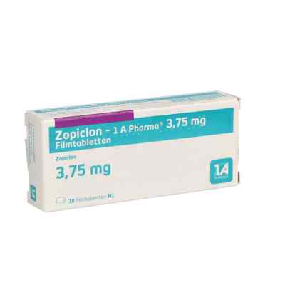 Zopiclon-1a Pharma 3,75 mg Filmtabletten 10 stk von 1 A Pharma GmbH PZN 04344104