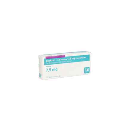 Zopiclon-1a Pharma 7,5 mg Filmtabletten 10 stk von 1 A Pharma GmbH PZN 04344328