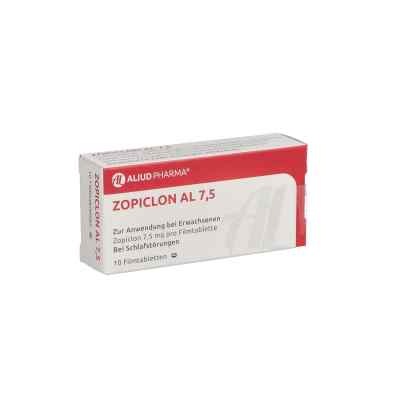 Zopiclon Al 7,5 Filmtabletten 10 stk von ALIUD Pharma GmbH PZN 01332508