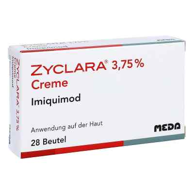 Zyclara 3,75% Creme Sachets 28 stk von MEDA Pharma GmbH & Co.KG PZN 01140430