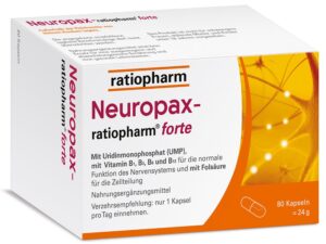 neuropax-ratiopharm-80-kapseln-produktfoto Neuropax-ratiopharm® forte
